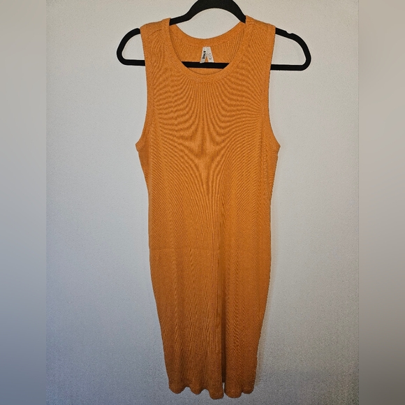 Pact Dresses & Skirts - Pact Organic Cotton Ribbed Midi/maxi Sleeves Dress Large